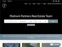 Tablet Screenshot of platinumpartnersteam.com